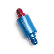 Load image into Gallery viewer, Russell Performance Red/Blue Anodized (3in Length 1-1/4in dia. -6 male inlet/outlet) - Side View