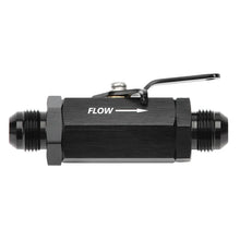 Load image into Gallery viewer, Russell Performance Shutoff Valve -10 AN Male Black Finish - Main Product View