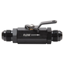 Load image into Gallery viewer, Russell Performance Shutoff Valve -8 AN Male Black Finish - Main Product View