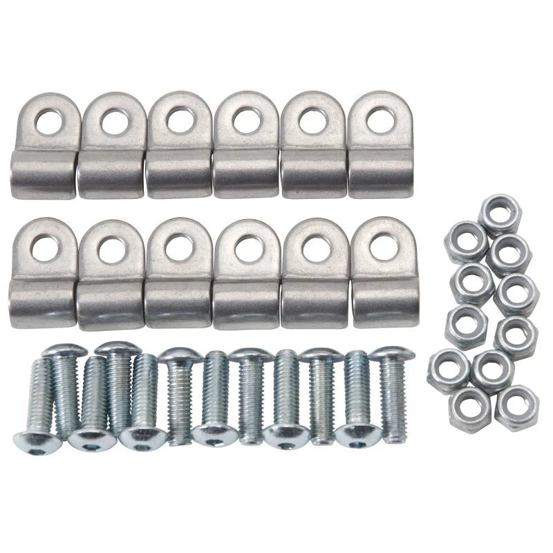 Russell Performance Stainless Steel Brake Line Clamps (12 pcs.) - Main Product View