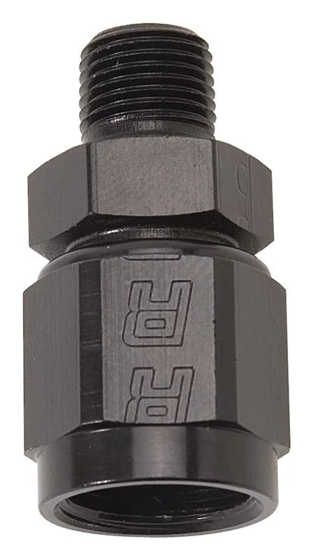 Russell Performance Straight AN Female to Male NPT (Black) - Main Product View