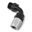 Load image into Gallery viewer, Russell Performance Swivel Hose End Assy #10 AN Male SAE Port to #8 Hose 90 Deg Clr/Blk Anodized - Additional View 6