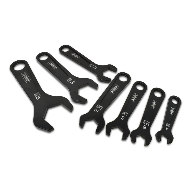 Russell Single Ended Wrench Kit -4 Through -20 - Back View