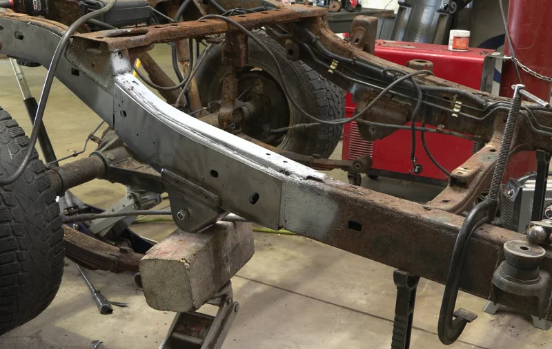 Rust Buster 2004-2012 Chevy Colorado & GMC Canyon Rear ward Leaf Spring Mount - Right - Side View
