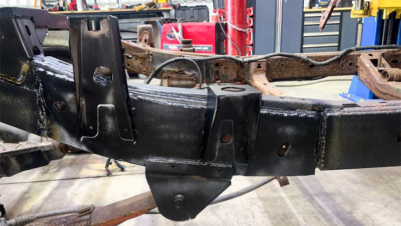 Rust Buster 2004-2012 Chevy Colorado & GMC Canyon Rear ward Leaf Spring Mount - Right - Back View
