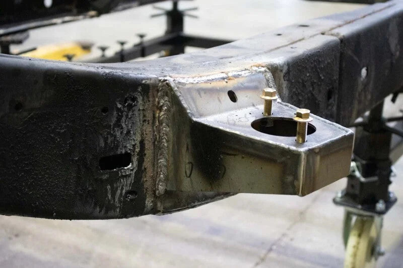 RustBuster Access Cab and Crew Cab Front Body Mount Left fits 2005-2015 Toyota Tacoma - Installation View