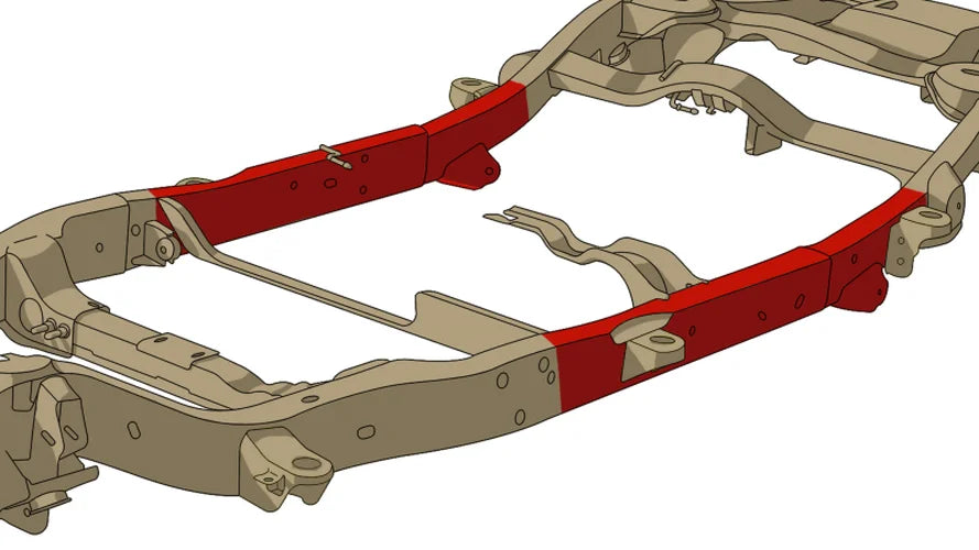 RustBuster Center Frame Repair Kit - Left fits Chevrolet Avalanche, Suburban / GMC Yukon - Additional View 8