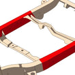 Load image into Gallery viewer, RustBuster Center Frame Repair Kit - Right fits 2003-2009 Toyota 4RUNNER - Detail View