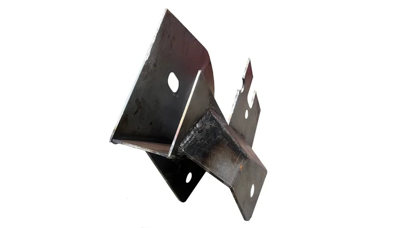 RustBuster Center Rear Frame Section with ward Leaf Spring Mount - Right fits 2004-2008 Ford F-150 - Side View