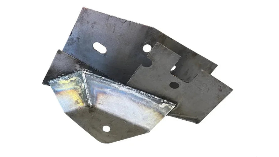 RustBuster Center Rear Frame Section with ward Leaf Spring Mount - Left fits 2004-2008 Ford F-150 - Installation View