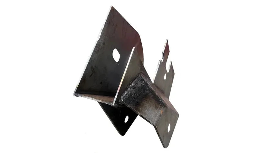 RustBuster Center Rear Frame Section with ward Leaf Spring Mount - Right fits 2004-2008 Ford F-150 - Side View
