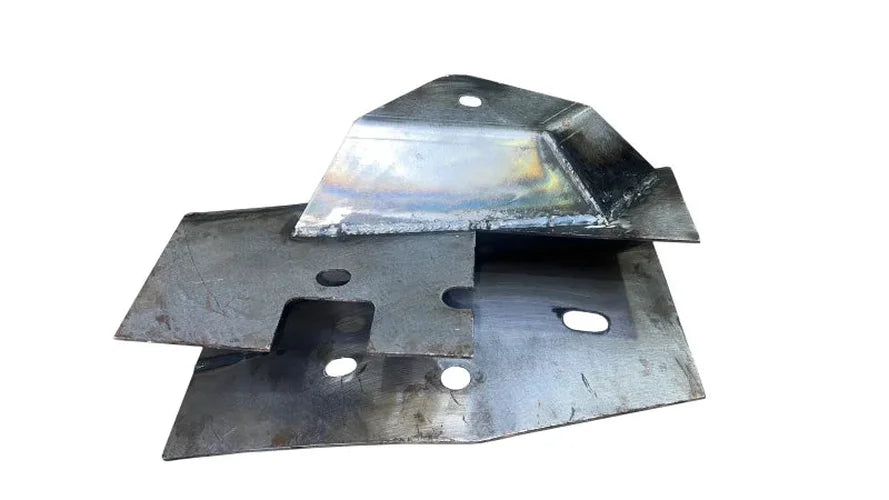 RustBuster Center Rear Frame Section with ward Leaf Spring Mount - Right fits 2004-2008 Ford F-150 - Back View
