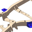 Load image into Gallery viewer, RustBuster Front Body Frame Mount - Right fits Toyota 4RUNNER / Toyota FJ Cruiser - Back View