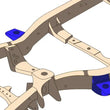 Load image into Gallery viewer, RustBuster Front Body Frame Mount - Right fits Toyota 4RUNNER / Toyota FJ Cruiser - Back View