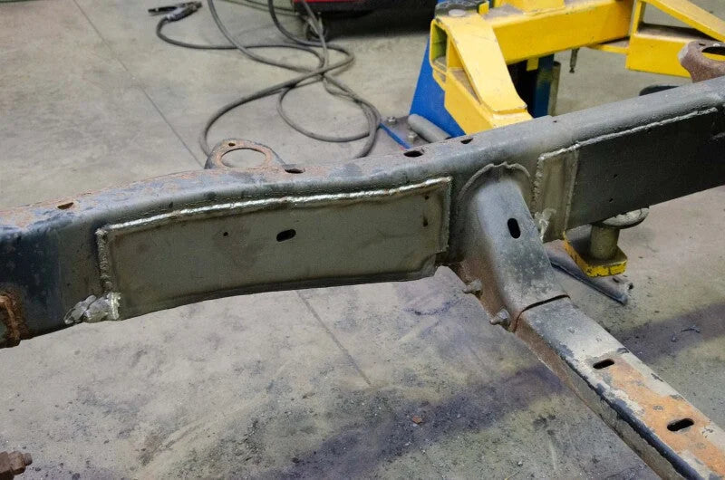 RustBuster Front Frame Section - Right fits 2009-2018 Dodge Ram 1500 / 2019-2024 Ram 1500 Classic - Installation View