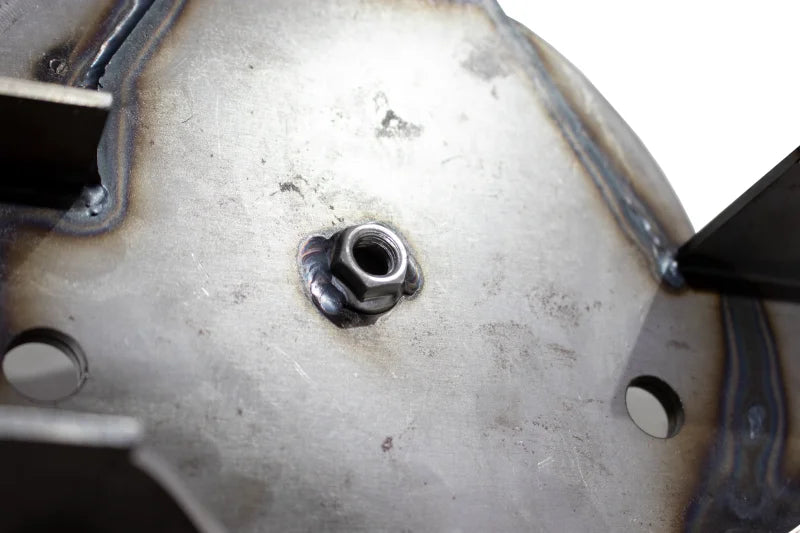 RustBuster Rear Upper Coil Spring Bucket - Right fits 1997-2006 Jeep Wrangler - Side View