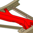 Load image into Gallery viewer, RustBuster Spare Tire Crossmember fits 1988-1998 Chevrolet C/K 1500 / C/K 2500 / GMC C/K 1500 / C/K 2500 - Additional View 7