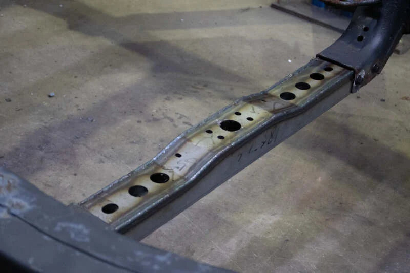 RustBuster Transmission Crossmember fits 2001-2004 Toyota Sequoia - Installation View