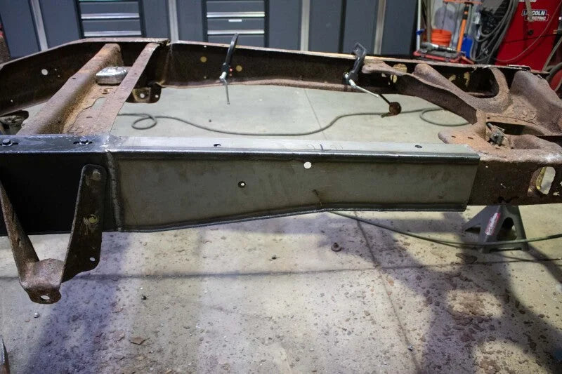 Rustbuster Over-Axle Frame Section Left Side - Back View
