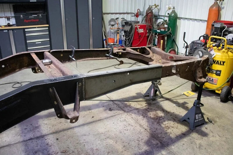 Rustbuster Over-Axle Frame Section Left Side - Installation View