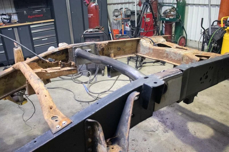 Rustbuster Rear Fuel Tank Crossmember - Side View