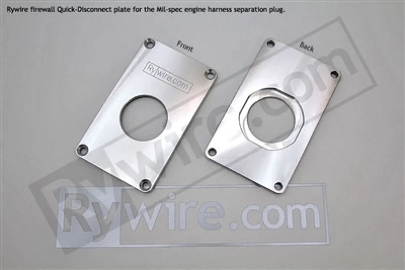 Rywire Mil-Spec Connector Plate - Large 3x5in - Back View