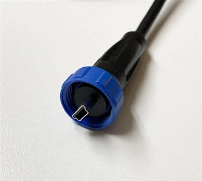 Rywire Water Resistant Threaded Mini USB Comms Cable for PDM12 & PDM30 Units - Main Product View