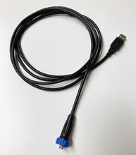 Load image into Gallery viewer, Rywire Water Resistant Threaded Mini USB Comms Cable for PDM12 &amp; PDM30 Units - Side View