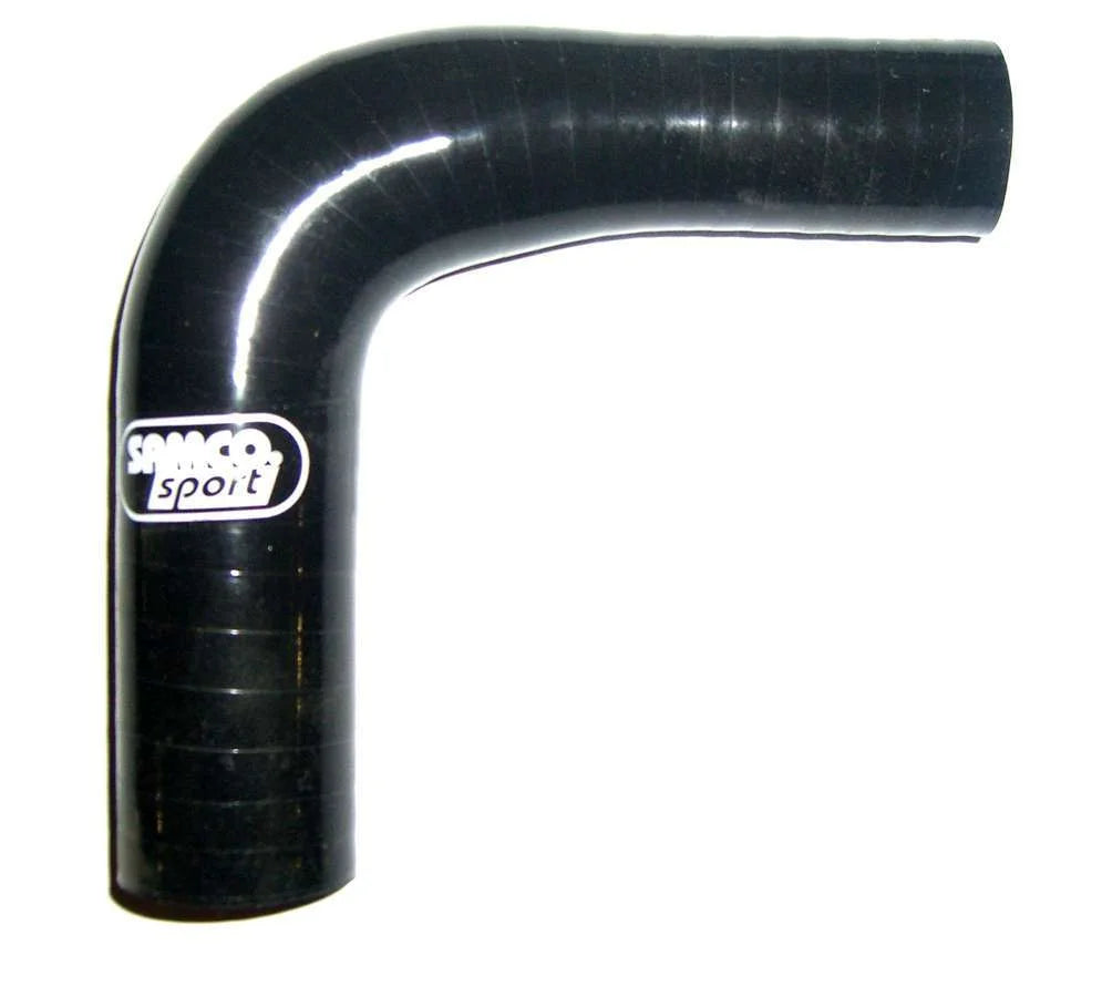 SAMCO SPORT 1-3/4in to 1-1/2in 90Deg Reducer Elbow Black RE90/45-38(BLACK)