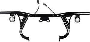 SANTORO FABWORX - Lightbar Engine Crash Bar Black Flh/Flt L23cvo, 24-26 - 750-03131