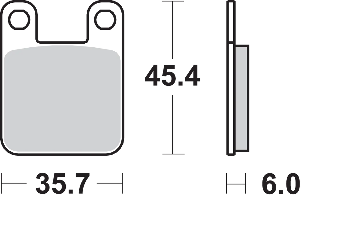 SBS Brake Pads - 559H.CT - Side View