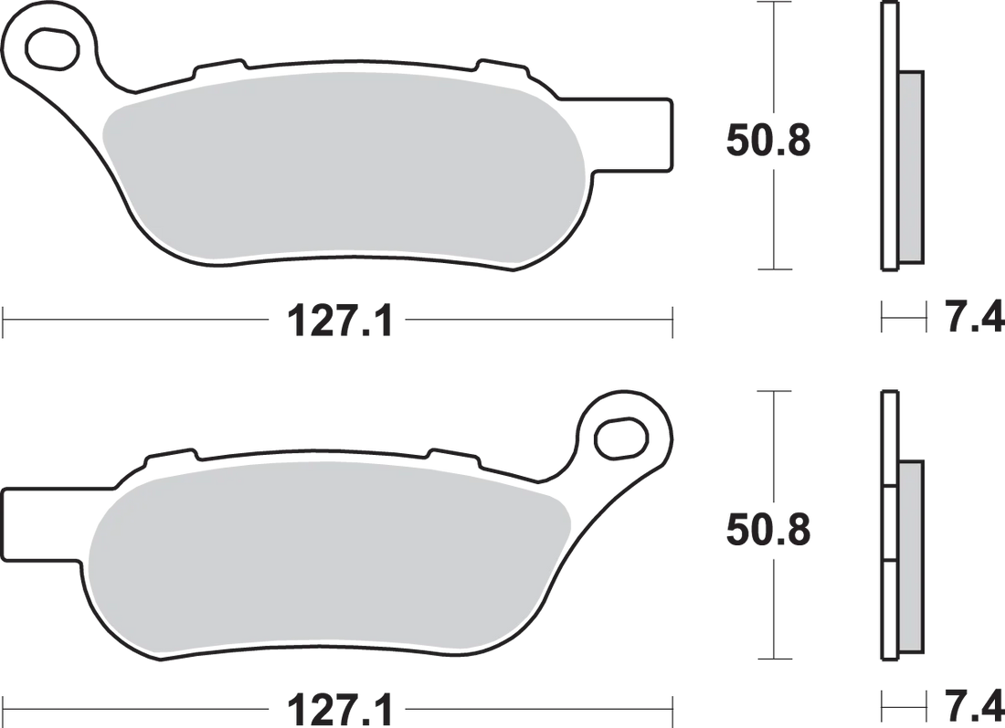 SBS Brake Pads - 715LS - Detail View