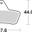 Load image into Gallery viewer, SBS Brake Pads - Arctic Cat - Back View