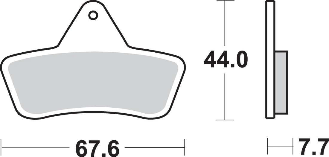 SBS Brake Pads - Arctic Cat - Back View