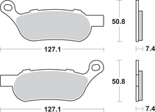 Load image into Gallery viewer, SBS Brake Pads - Buell - 857H.LS - Side View