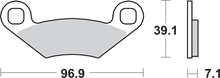 Load image into Gallery viewer, SBS Brake Pads - Polaris - Side View