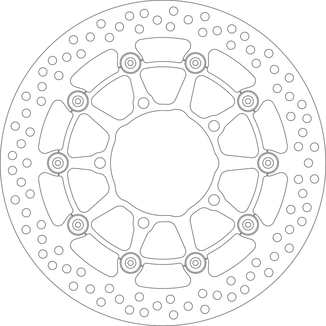 SBS Brake Rotor - SBS - Front - Side View