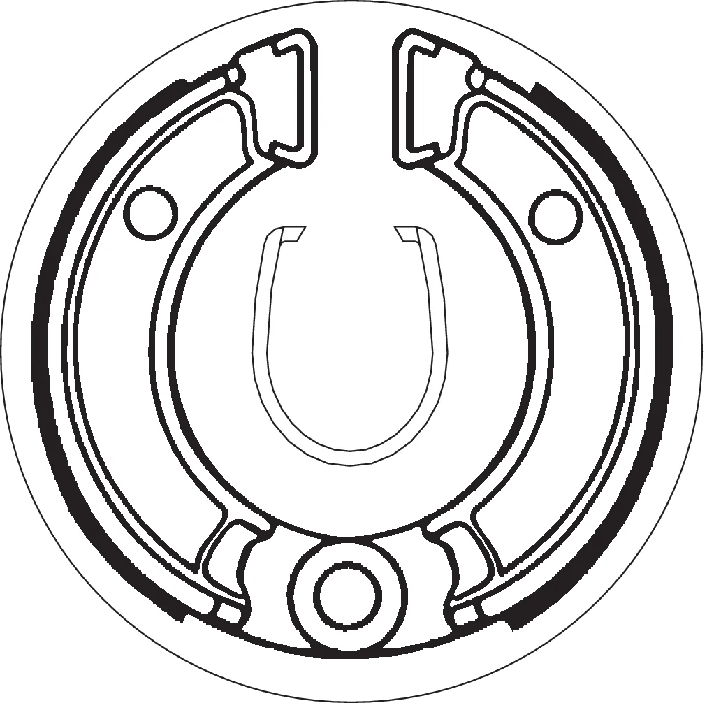 SBS Brake Shoes - Side View