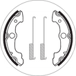 Load image into Gallery viewer, SBS Brake Shoes - Side View