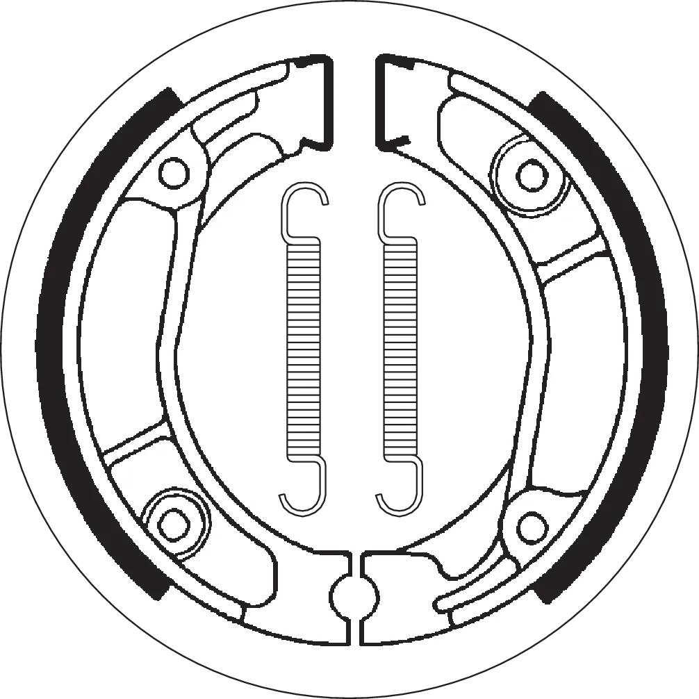 SBS Brake Shoes - Honda - Side View