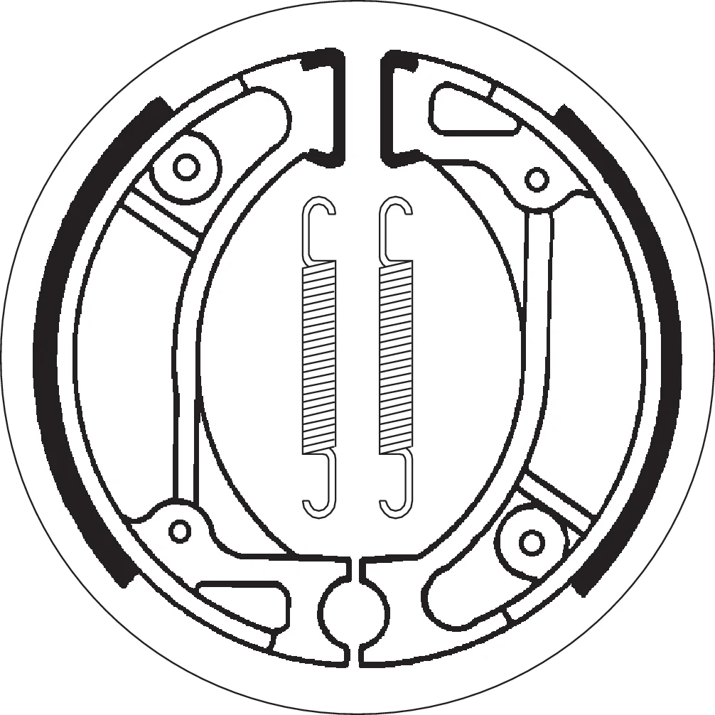 SBS Brake Shoes - Honda - Side View