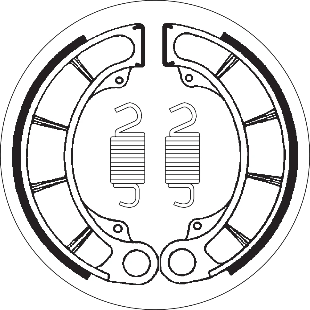 SBS Brake Shoes - Honda - Side View