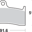 Load image into Gallery viewer, SBS Carbon Tech Brake Pads - Buell - Side View