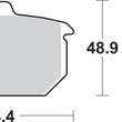 Load image into Gallery viewer, SBS Ceramic Brake Pads - Side View