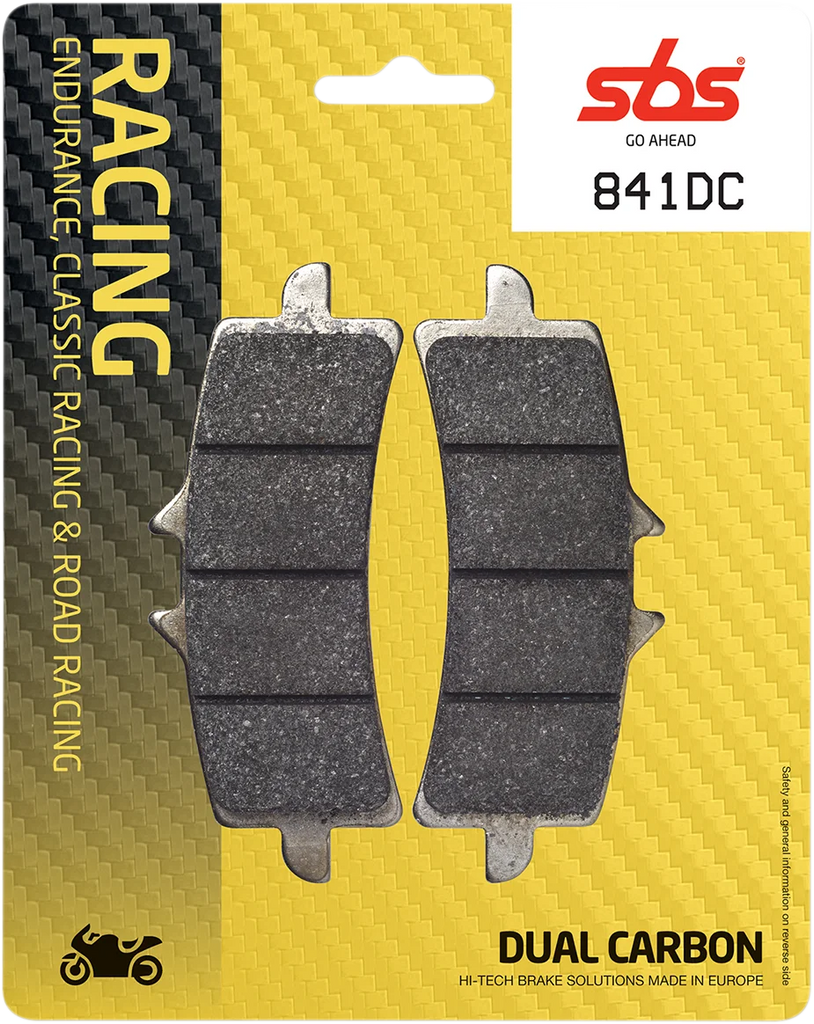 SBS Dual Carbon Brake Pads - Side View