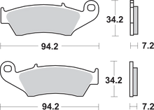 Load image into Gallery viewer, SBS HF Brake Pads - Side View
