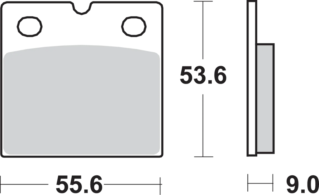 SBS HF Brake Pads - BMW R65/80 - Side View
