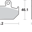 Load image into Gallery viewer, SBS HF Brake Pads - CB125TT - Side View