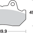 Load image into Gallery viewer, SBS HF Brake Pads - Honda - Side View