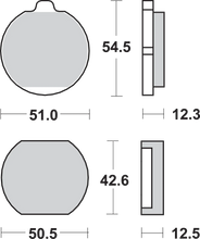 Load image into Gallery viewer, SBS HF Brake Pads - KH 250 A - Side View